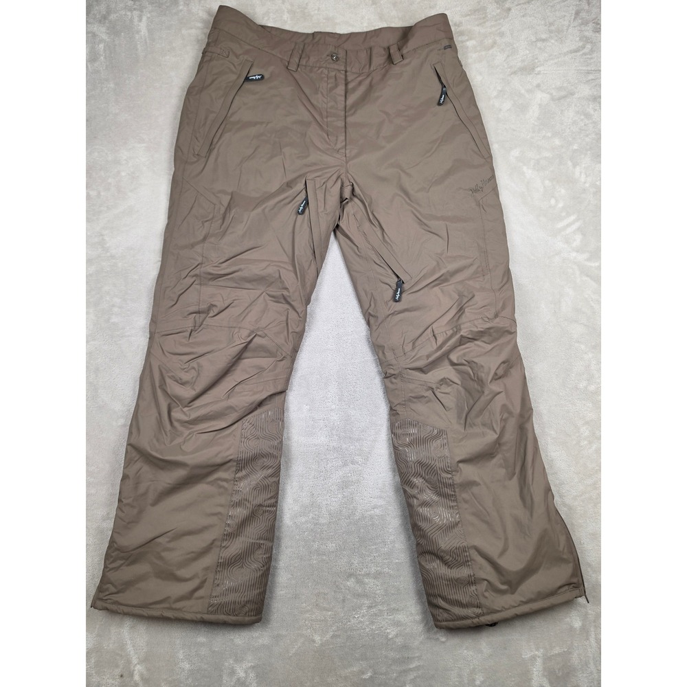 Helly Hansen Snow Pants Womens XL Brown Helly Tech Insulated Ski Snowboard